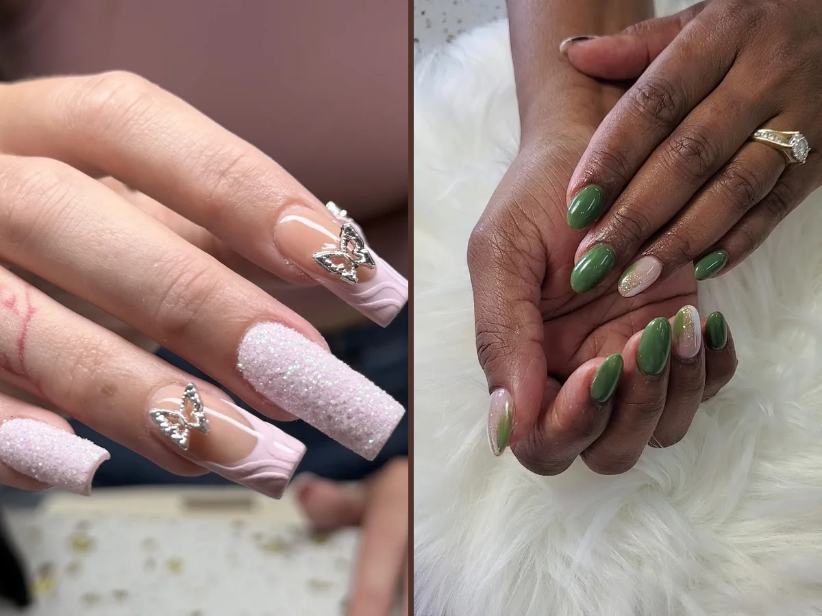 Nails, spa care, detail
